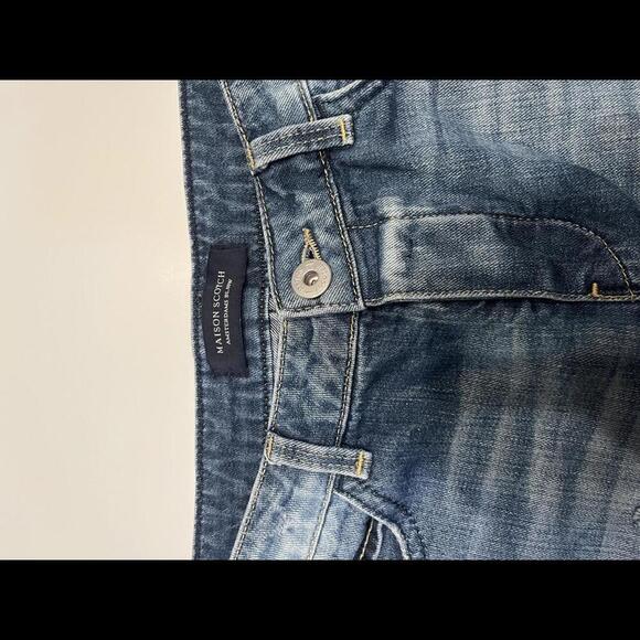 Madison Scotch and Soda Patchwork Cutoff Denim Shorts - Picture 3 of 9